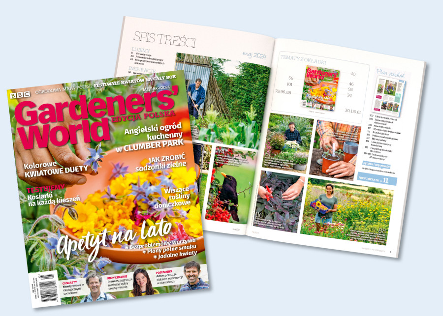 Nowy majowynumer magazynu Gardeners`World Polska jest już dostępny w sprzedaży